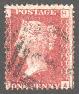 Great Britain Scott 33 Used Plate 156 - HA - Click Image to Close